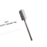 Brocas para uñas de carburo 5XC seguras, brocas rotativas para uñas de carburo redondas de barril grande 4XC, brocas eléctricas para limas de uñas en polvo Acrílico