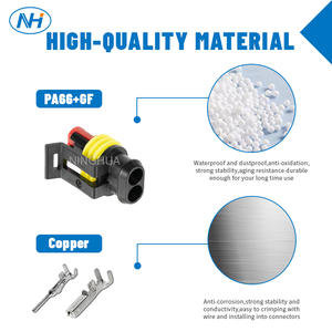 Conector de Arnés de Cables con Terminal de 2 Pines Eléctrico Automotriz Impermeable 282080-1 para Autopartes - Product Image 3