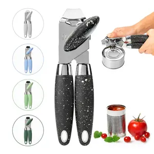 Anti-slip Handle Sharp Blade Manual Can Openers Large Turn Knob Hand Held Beer Jar Opener