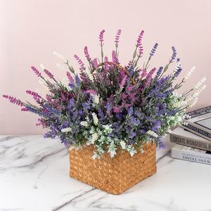 <span class=keywords><strong>Fiori</strong></span> artificiali in erba artificiale lavanda colorato floccato Bouquet <span class=keywords><strong>da</strong></span> giardino decorativo fatto <span class=keywords><strong>da</strong></span> te in <span class=keywords><strong>vaso</strong></span> disegno di simulazione fiore - Product Image 3
