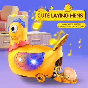ベストセラーのインタラクティブな赤ちゃん用電子玩具、趣味、子供、男の子、女の子向けの教育玩具、光と音楽付きの鶏のおもちゃ - Product Image 2