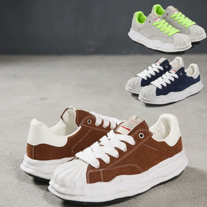 Designer Casual Shoes Women Mens Platform <b>Walking</b> Original Luxury Low-Top Flat Sports <b>Trainers</b> TPU Midsole Genuine Leather - Product Image 3
