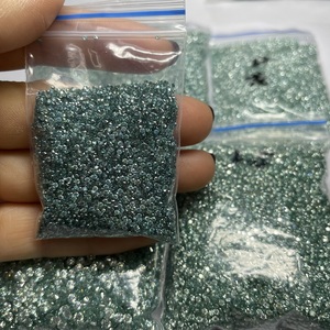 Moissanite <span class=keywords><strong>vert</strong></span> Melee 1,2 mm-2,7 mm, pierre précieuse en vrac, <span class=keywords><strong>prix</strong></span> bas pour montre glacée, chaîne tennis - Product Image 4