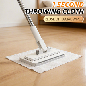 Serpillère <span class=keywords><strong>de</strong></span> nettoyage <span class=keywords><strong>de</strong></span> sol à serrage automatique, extensible et auto-essoreuse, avec tête <span class=keywords><strong>de</strong></span> rechange en microfibre, également utilisable comme essuie-glace <span class=keywords><strong>pour</strong></span> <span class=keywords><strong>vitres</strong></span> et lingettes humides - Product Image 1