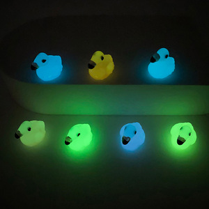 Glow In The Dark Duck Resin Ornaments Miniature Luminous Animal Decor For Pet Accessories And Home Decoration - Product Image 2