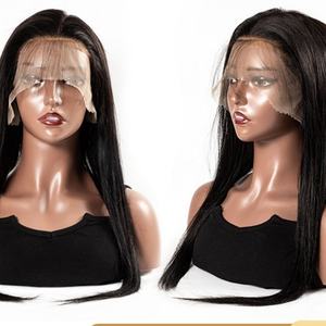 Perruque complète en cheveux naturels 13 * 4, lisse, avec dentelle frontale, perruque en cheveux humains - Product Image 2