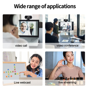 H8-cámara web 1080p HD para ordenador portátil, webcam de 360 grados con micrófono y trípode - Product Image 6
