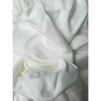Tissu en coton égyptien blanc tricoté