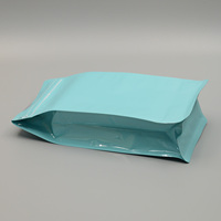 Bolsas de Café Ecológicas con Fondo Plano, Bolsa de Café con Válvula y Cierre, Bolsa de Café de Grado Alimenticio para Exteriores, Bolsa de Café Azul