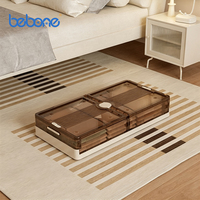 Boîtes de rangement empilables et pliables multi-usages sous le lit avec couvercles pour vêtements, chaussures