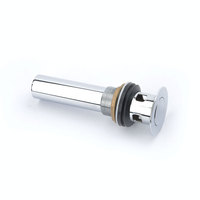 Bouchon de vidange de lavabo moderne pivotant à fente, avec couvercle rotatif, chromé, facile à nettoyer, garantie 2 ans, pour usage hôtelier