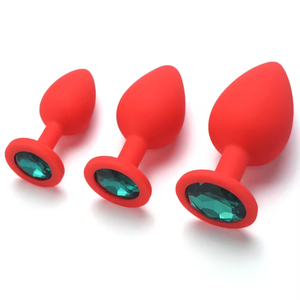 Tapón Anal de Silicona con Joyería de Cristal, Tacto Suave, Tapón Anal para Mujer, Bola Anal, Dilatador Anal, Juguetes Anales para Hombres y Mujeres - Product Image 3
