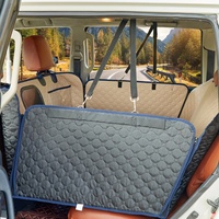 Nouvelle housse de siège de voiture pour animaux de compagnie en cuir PU écologique, durable, imperméable, résistante à l'usure, à motif solide, pour siège arrière