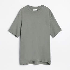 Camisetas personalizadas de manga corta 100% algodón de alta calidad, cuello redondo, diseño de diseñador, camiseta básica holgada y extragrande para hombre - Product Image 4