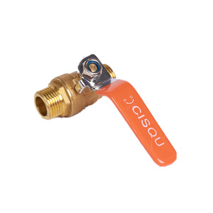 Válvula de bola de latón Cisou de 1/2 pulgada con rosca, válvula manual para tubería de agua con mango largo para uso industrial - Product Image 2