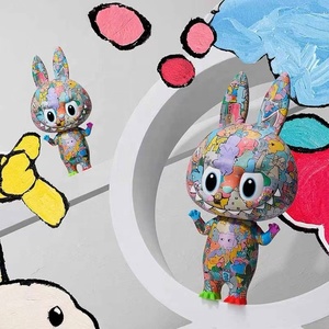 POPMART <span class=keywords><strong>the</strong></span> MONSTERS MEGA <span class=keywords><strong>LABUBU</strong></span> ฉลองครบรอบ 10 ปี 400% 1000% ของเล่นสะสม ตุ๊กตาตกแต่ง สำหรับผู้ใหญ่ - Product Image 3