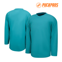 Maillot de hockey vierge PUCKPROS drapeau italien 100 % polyester séchage rapide respirant manches longues unisexe