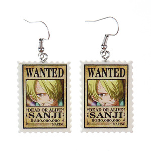 ต่างหูอะนิเมะยอดนิยมต่างหูคอสเพลย์ Nami Luffy <span class=keywords><strong>Zoro</strong></span> ต่างหูเรซิ่นเลียนแบบความคิดสร้างสรรค์ของตราประทับต่างหูอะคริลิค - Product Image 6