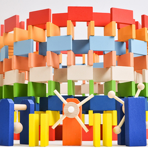 Bằng Gỗ <span class=keywords><strong>Dominoes</strong></span> Trò Chơi Thiết Lập Cho Trẻ Em Gỗ Domino Câu Đố Thiết Lập Xây Dựng Khối Đồ Chơi Cổ Điển Đồ Chơi Bằng Gỗ - Product Image 5