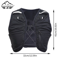 Gilet d'hydratation de course professionnel en tissu Ripstop, maille respirante 3D Zero Bounce, avec porte-bouteille souple, pour la course d'endurance et les installations sportives