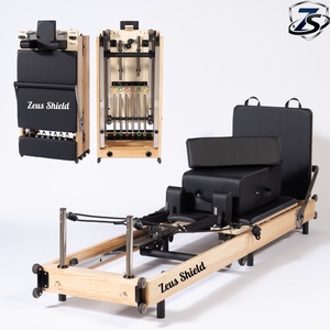 Precio al por mayor: Máquina de Pilates Reformer de Roble Ajustable, Plegable y Portátil <span class=keywords><strong>para</strong></span> Estudio Comercial, Ecológica, Profesional <span class=keywords><strong>para</strong></span> <span class=keywords><strong>Yoga</strong></span> - Product Image 2