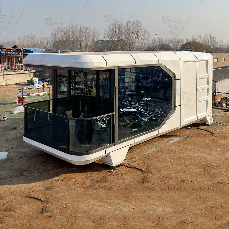 High End Life Living Mobile Container Hotel / Prefabricated Futuristic Capsule House For Touring Car/Prefab house