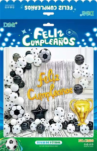 Decoraciones <span class=keywords><strong>para</strong></span> Fiesta de Cumpleaños con Temática de Fútbol, Globos de Látex de Fútbol, Pancarta de <span class=keywords><strong>Feliz</strong></span> Cumpleaños <span class=keywords><strong>para</strong></span> <span class=keywords><strong>Hombre</strong></span>, Suministros - Product Image 2