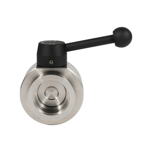Vannes à vide pivotantes de haute qualité en acier inoxydable <span class=keywords><strong>KF</strong></span>/NW, vanne papillon SS304/SS316L à poignée manuelle pour gaz - Product Image 3