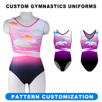 Justaucorps de gymnastique pour filles, sans manches, personnalisable, sexy, en nylon à séchage rapide, pour l'entraînement, vente en gros