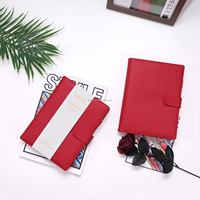 Carnet de notes A5 en cuir PU de luxe avec logo personnalisé, classeur exquis et portefeuille-planificateur