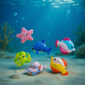 Pinza para el pelo Angelina Ocean Series de 7 cm con diseño de animales marinos, ideal para el uso diario de los niños. - Product Image 2