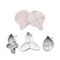 Moule à pâte à sucre AK Orchidée, outils de décoration de gâteaux, emporte-pièces en acier inoxydable, ensemble de moules à veinage en silicone, outil de fabrication de pâte à sucre