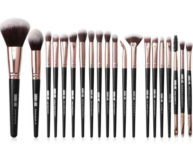 Professional 20pcs set eyeshadow eyeline foundation powder blush makeup brushes set