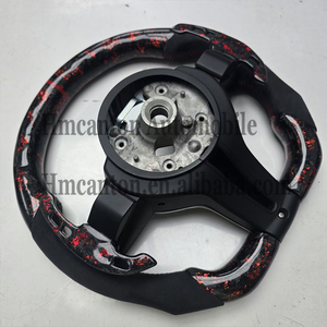 Volant de direction en fibre de carbone forgée Alcantara rouge M1 M2 pour BMW Série 5 F30 F10 F32 F90 F80 F82 F87 - Vente flash - Product Image 5