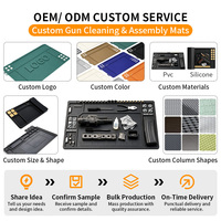 Tapis d'entretien magnétique personnalisé en silicone isolant pour armurier, idéal pour la réparation et le nettoyage sur poste de travail
