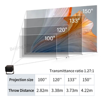 Proyector Dangbei X5SPlus Gris, Videoproyector 4K, Proyector de Cine en Casa, TV Box para Smartphone
