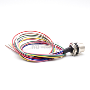 Conector impermeable M12 de 8 pines A hembra codificada Receptáculo de <span class=keywords><strong>sensor</strong></span> de montaje trasero recto - Product Image 4