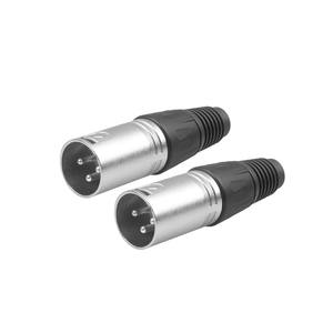 XLR 3-Pin XLR Mikrofon Perak Konektor Adaptor Audio Steker Pria + Soket Wanita 3 Pin XLR Steker Pro Konektor Adaptor XLR - Product Image 6