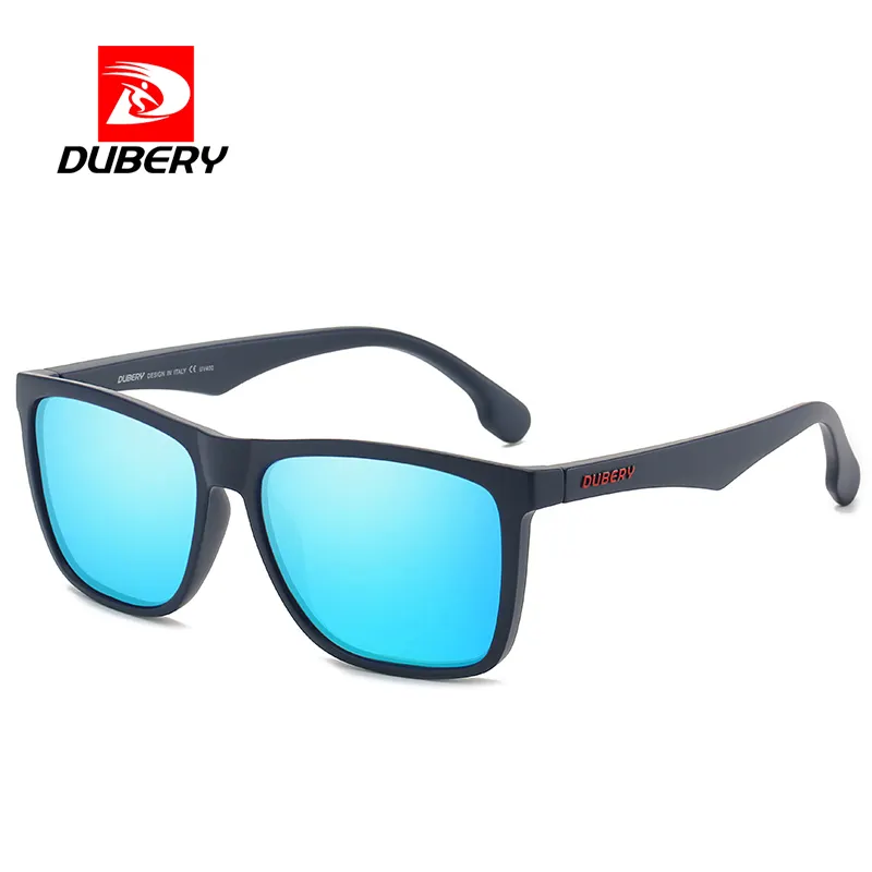 DUBERY D150 Fishing Driving Protective Sunglasses Blue Lens Sunglasses Polarized Sports Goggles Men's and Women's Sunglasses