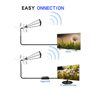 Antena de TV Digital de Alta Ganancia para Exteriores, Resistente al Agua, DVB T2, VHF, HDTV, de Largo Alcance, Calidad de Fábrica - Product Image 2