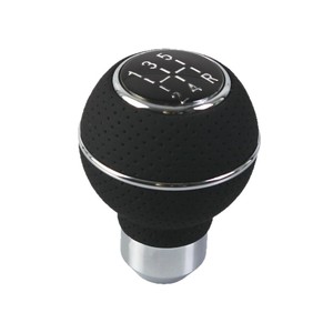 Pomo de Palanca de Cambios de 5 Velocidades, Negro, de Cuero Perforado, Universal, Ergonómico, Accesorio para el Interior del Vehículo - Product Image 4