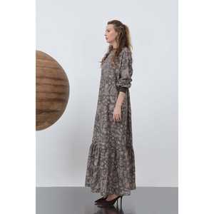 Robe en tricot à motifs pour femmes, col rond, coupe ample, style décontracté pour tous les jours - Product Image 3