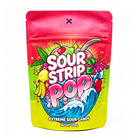 Sachet Mylar personnalisé 10cmx15cm, petit format 3.5g, pochette verticale avec logo imprimé, thermoscellable, pour épices, herbes et mini-aliments