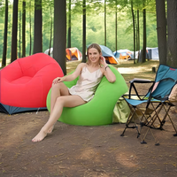Canapé gonflable moderne pliable en PVC écologique PTGE, modèle AS003, pour usage domestique, camping en plein air et salon, bureau à domicile