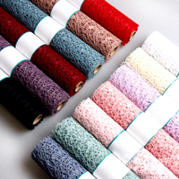 Kain Jaring Bungkus Bunga Ramah Lingkungan 50CM*5Yard, Kertas Pembungkus Florist, Gulungan Jaring Dekoratif Bunga