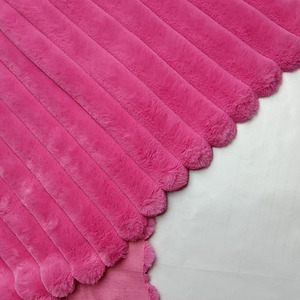 RTS Vải Nhung Kẻ Sọc Dày 100% Cm 3.5 Polyester Cho Chăn/Sofa/Bọc Ghế - Product Image 4