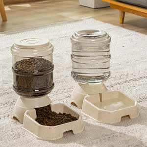 Distributeur automatique de nourriture et d'eau pour animaux de compagnie, durable, écologique, portable, en plastique, 2 en 1, grande capacité pour chiens et chats - Product Image 2