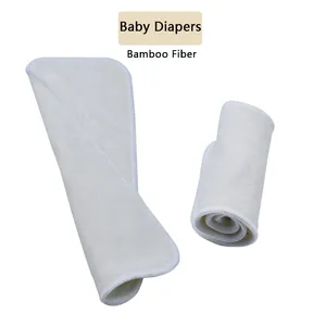 Aneercare reutilizable orgánico bebé de fibra de bambú pañales lavable y transpirable