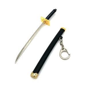 16cm japon dessin animé Anime une pièce Zoro métal <span class=keywords><strong>épée</strong></span> arme modèle porte-clés en gros - Product Image 4