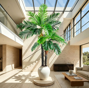 Palmier artificiel réaliste de 2,78 m avec <span class=keywords><strong>pot</strong></span> lesté pour la décoration des halls d'hôtel, des bureaux et des centres commerciaux – Fourniture pour projets commerciaux - Product Image 5